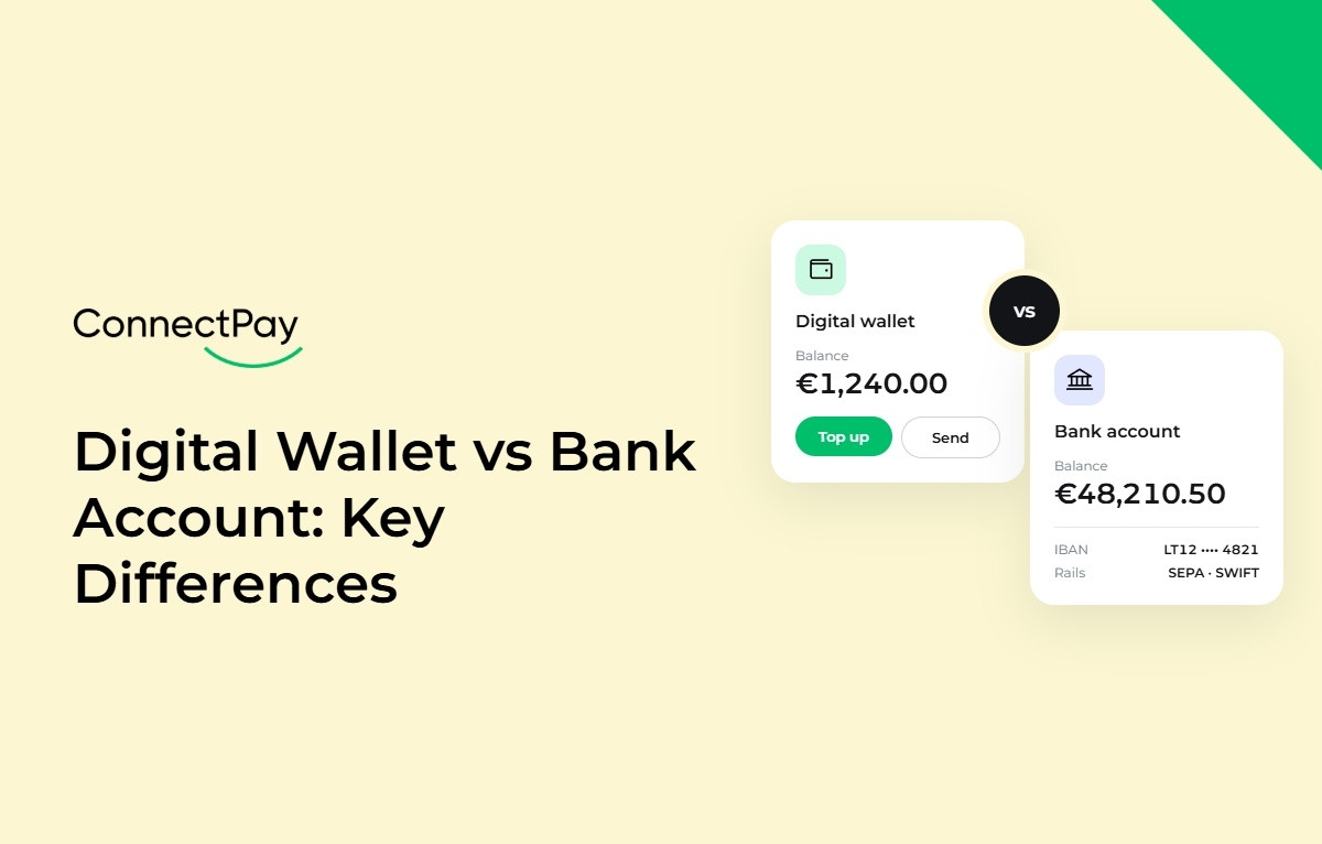 Digital Wallet vs Bank Account Key Differences